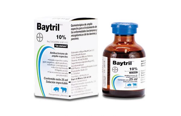 Baytril Inyectable 10% 25 ml