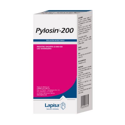Pylosin 200 100 ml Solución inyectable a base de tilosina