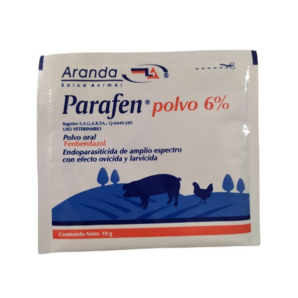 Parafen polvo 6% 10 gramos