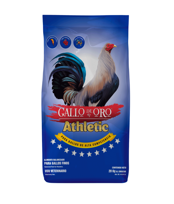 GALLO DE ORO ATHLETIC con Carnitina que ayuda al mejor aprovechamiento de energía de rápida disposición apto para el entrenamiento.