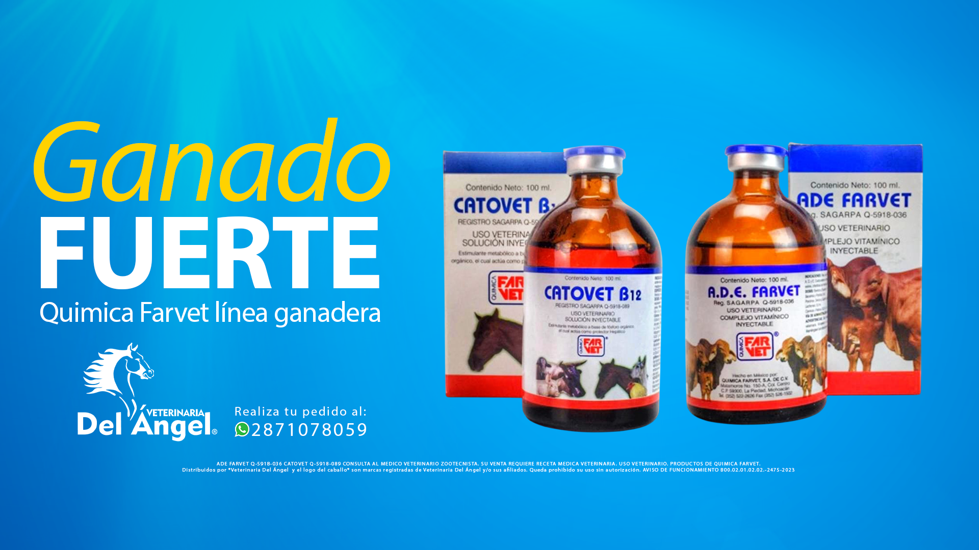 Ganado fuerte con linea Ganadera Farvet
