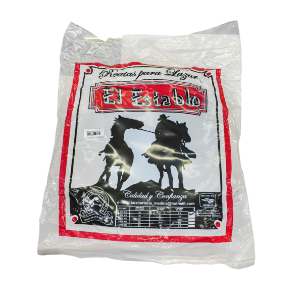 Reata para lazar El Establo 100% original. Ideal para el manejo del ganado bovino, de excelente duración y resistencia.