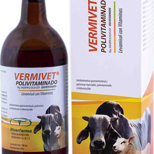 VERMIVET POLIVITAMINADO antihelmíntico vitaminado para el tratamiento parasitos así como deficiencias de vitaminas ADE y complejo B.